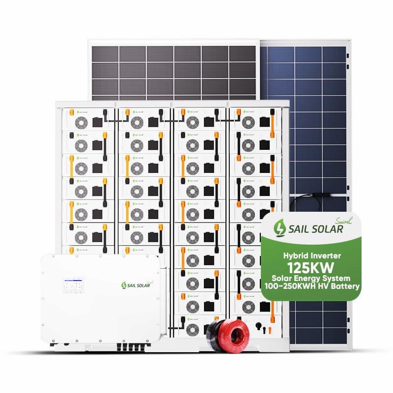 Peak Shaving & Savings 125Kw 200Kwh 250kWh Commercial Power Energy Storage Solar System
