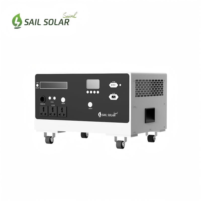 Inverter Sail Solar All In One ESS da 2 kW e batteria al litio da 2,56 kWh, alimentatore portatile per uso domestico