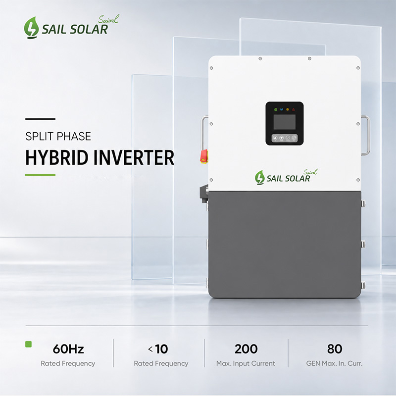 Inverter ibrido SAIL SOLAR Split Phase 3 MPPT da 8-15 kW per uso residenziale